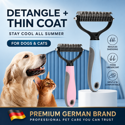 Tidy Tails Klymber™ — German-Designed Thinning & Detangling Pet Comb