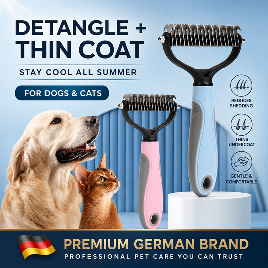 Tidy Tails Klymber™ — German-Designed Thinning & Detangling Pet Comb