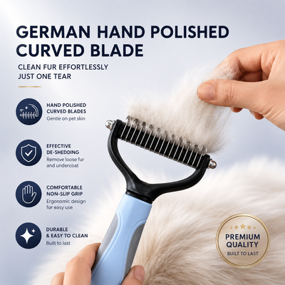 Tidy Tails Klymber™ — German-Designed Thinning & Detangling Pet Comb
