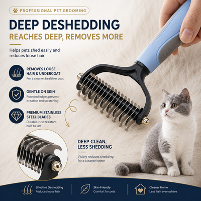 Tidy Tails Klymber™ — German-Designed Thinning & Detangling Pet Comb